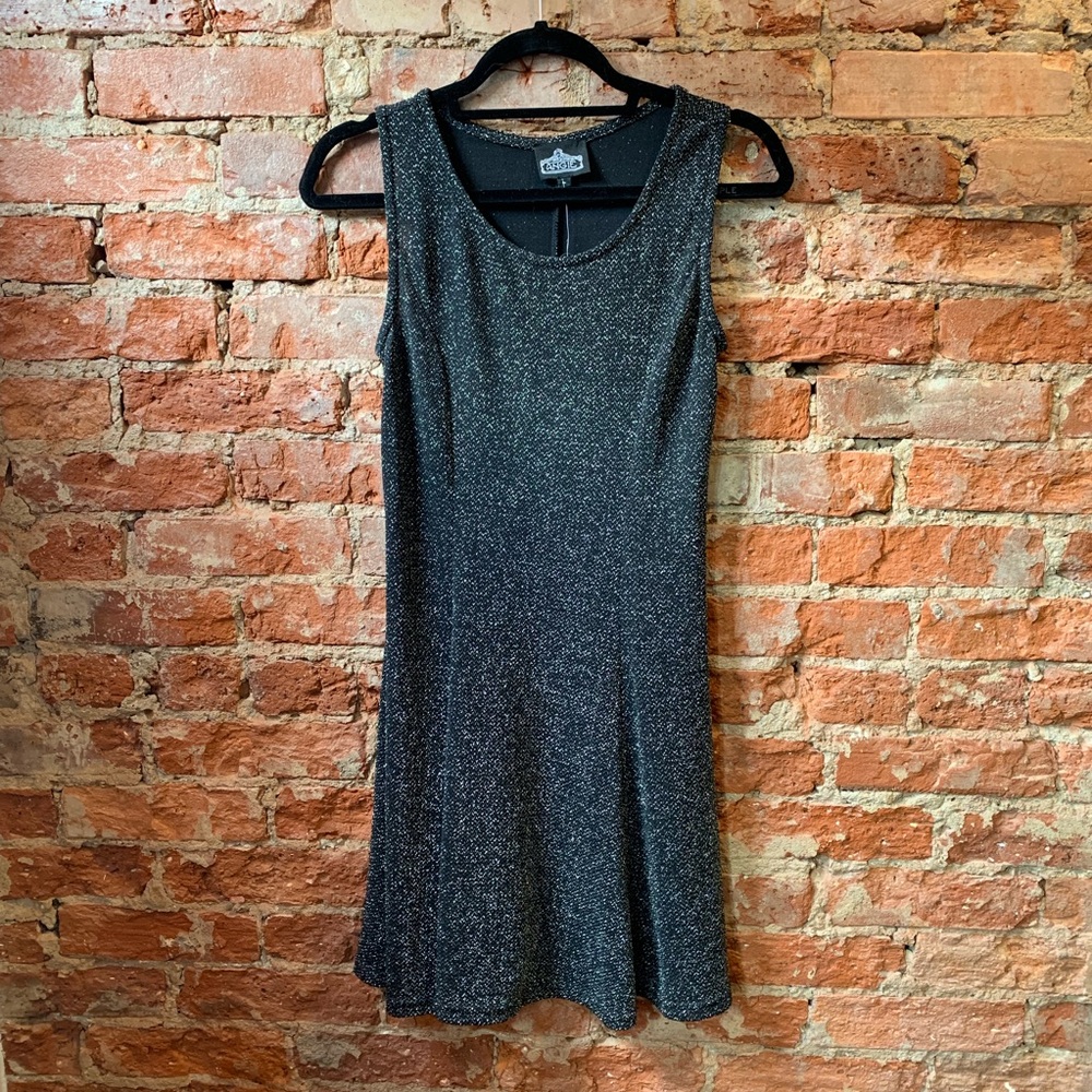 Fit and flare sparkly dress with tags